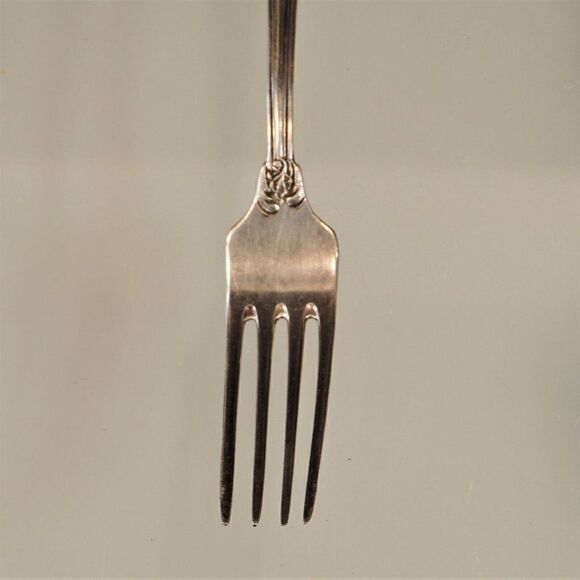 Antique Fork Silverplate Non US Unidentified Pattern Maker - Picture 5 of 11